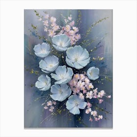 Blue Flowers 7 Canvas Print