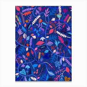 Seasons - Blue Canvas Print