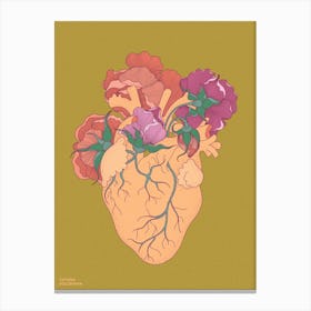 Flower Heart Canvas Print