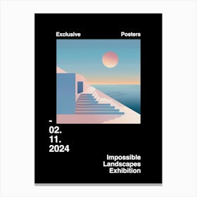 Impossible Landscapes Exhibition Archive Poster 7 Canvas Print