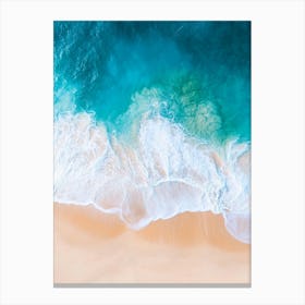 Aerial View Of A Beach 5 Canvas Print