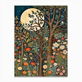 William Morris Moonlight In The Forest 34 Canvas Print