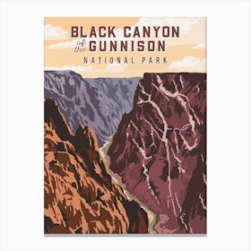 Black Canyon And The Gunnison National Park Canvas Print