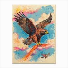 Eagle In Flight 6 Canvas Print