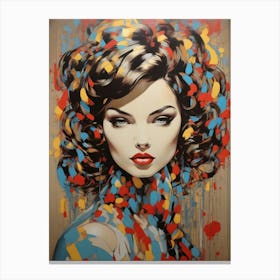 Splatter Girl Canvas Print