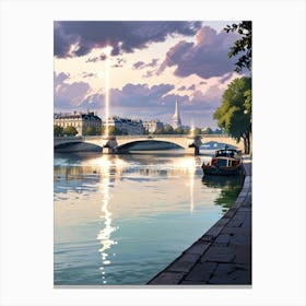 Paris River Canvas Print