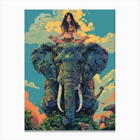 Yogi Elephant Canvas Print