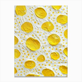 Yellow Dots 1 Canvas Print