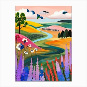 Countryside Landscape Canvas Print