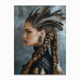 Gothic Hairstyles Canvas Print