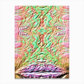 Psychedelic Lips Canvas Print