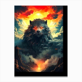 Wolf Of The Sky Canvas Print
