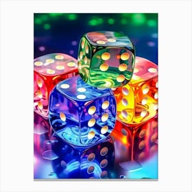 Colorful Dice 1 Canvas Print