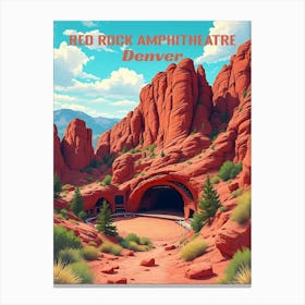 Red Rock Amphitheatre Canvas Print