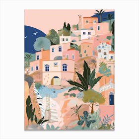 Capri, Italy Illustration Canvas Print