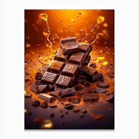 Chocolate Bar sweet food Canvas Print