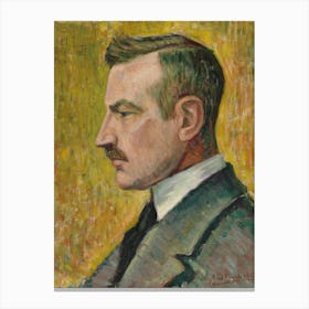 Portrait Of Artist Magnus Enckell, 1915, By Alfred William Finch Canvas Print