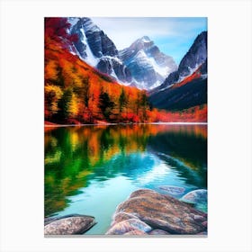 Autumn Mountain Lake 3 Canvas Print