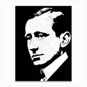 Marconi Black In White Canvas Print