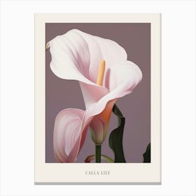 Floral Illustration Calla Lily 1 Poster Canvas Print