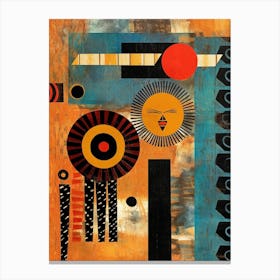 Afrocentric Pattern Illustration 5 Canvas Print