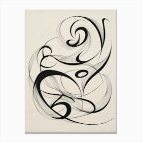 'Calligraphy' Canvas Print