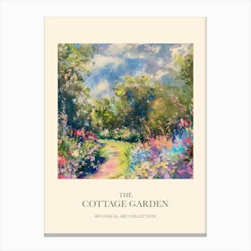 Cottage Garden Poster Enchanted Meadow 4 Canvas Print