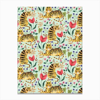 Tiger Pattern Canvas Print