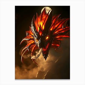 Dragon on Fire Canvas Print