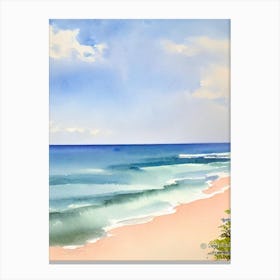 Collaroy Beach 3, Australia Watercolour Canvas Print