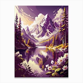 Mountain Landscape Painting 2 Canvas Print