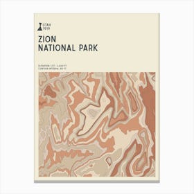 Zion National Park Series Utah Usa Canvas Print