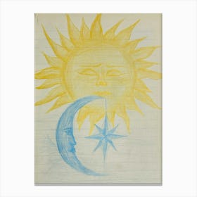 Sun And Moon Canvas Print