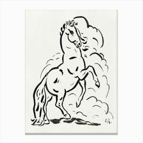 Rearing Horse (Ca Canvas Print