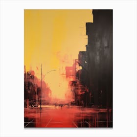 Sunset In The City Canvas Print