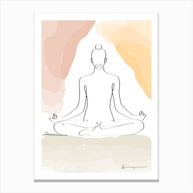Meditation Dhyāna Canvas Print