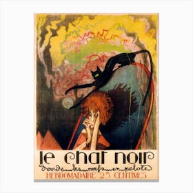 Le Chat Noir, Henri Desbarbieux Canvas Print