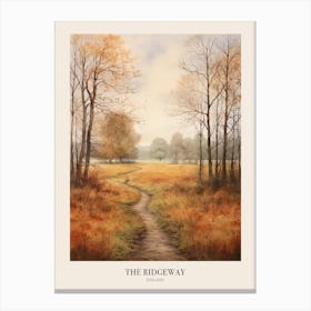 The Ridgeway England Uk Trail Poster Canvas Print