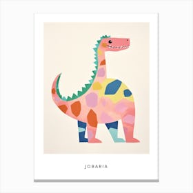 Nursery Dinosaur Art Jobaria 1 Poster Canvas Print