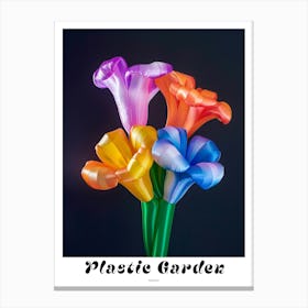 Bright Inflatable Flowers Poster Freesia 2 Canvas Print