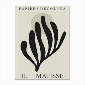 Matisse Cutout Minimal Canvas Print