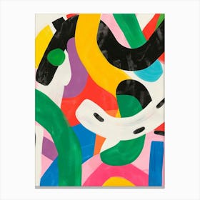 Colorful Shapes. Abstract Painting Canvas Print