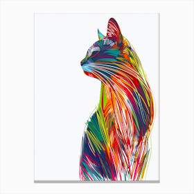 Colorful Cat Canvas Print Canvas Print