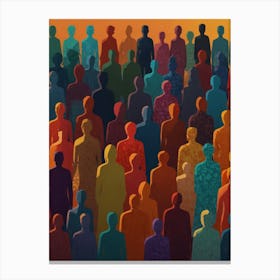 Crowd Of People 3 Canvas Print