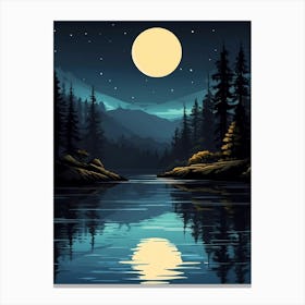 Night In The Forest Canvas Print