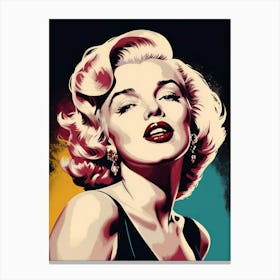 Marilyn Monroe Portrait Pop Art (18) Canvas Print