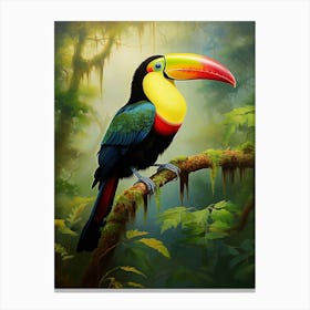 Rainforest Serenade: Toucan Bird Poster Canvas Print