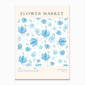 Flower Market Toronto Canvas Print