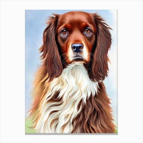 Boykin Spaniel 2 Watercolour dog Canvas Print