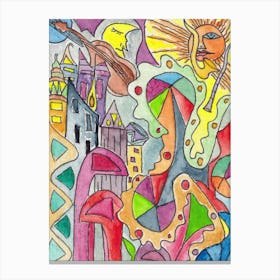 Jazz City Canvas Print